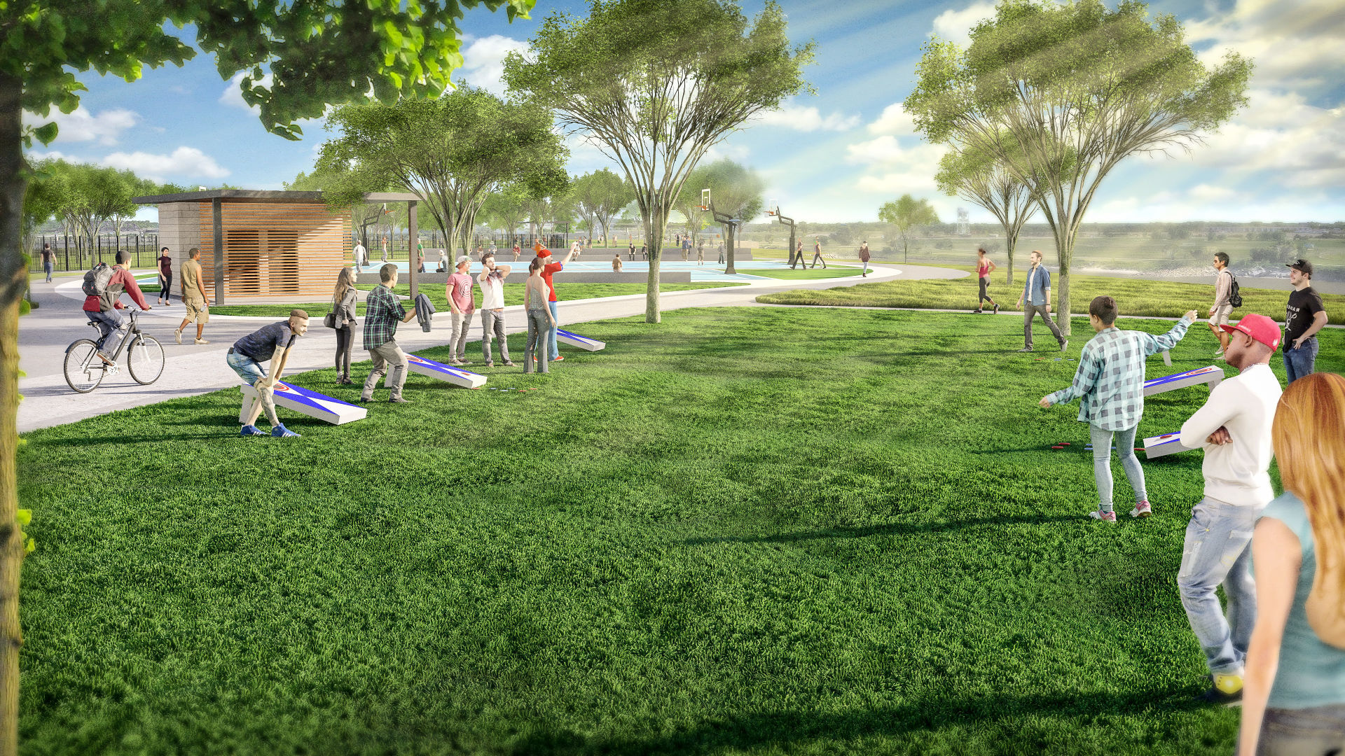 Missouri River riverfront redevelopment rendering